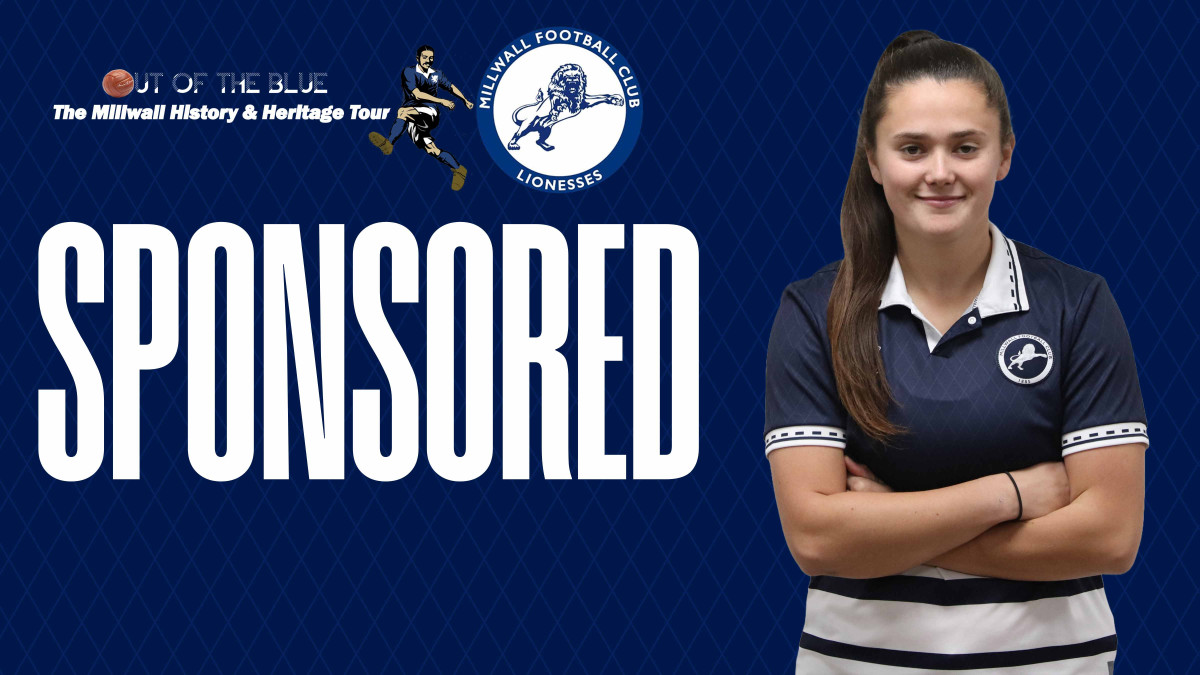 Out Of The Blue which is The Millwall History and Heritage Tour have sponsored Millwall Lionesses defender Sophie Chapman for the 2024/25 campaign