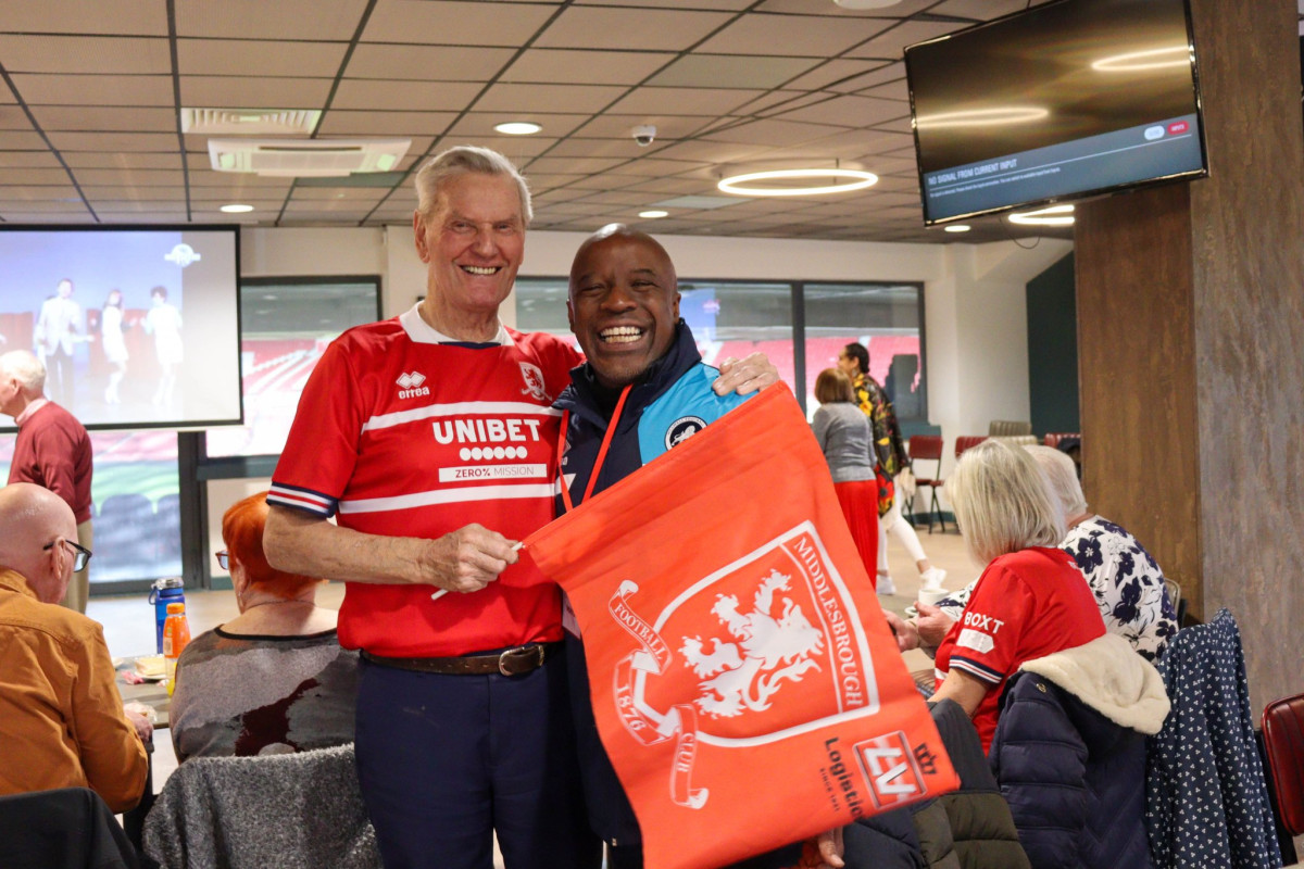 Millwall Community Trust Safeguarding & EDI Lead Jason Vincent visited Middlesbrough Foundation's Dementia Provision on Wednesday afternoon