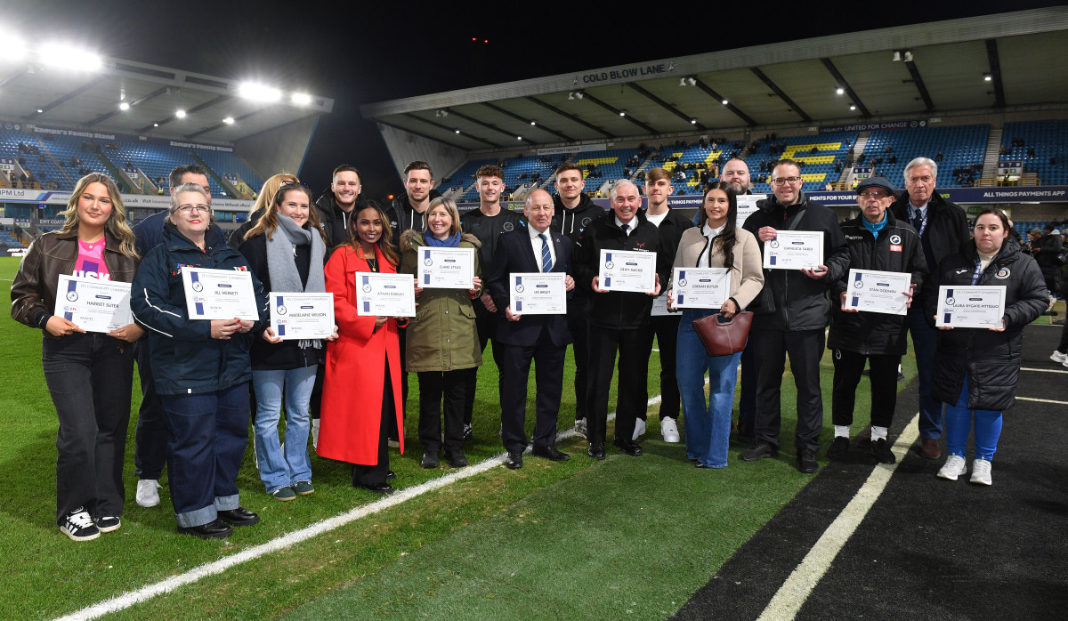 Millwall Community Trust celebrated local community heroes at The Den on Tuesday evening