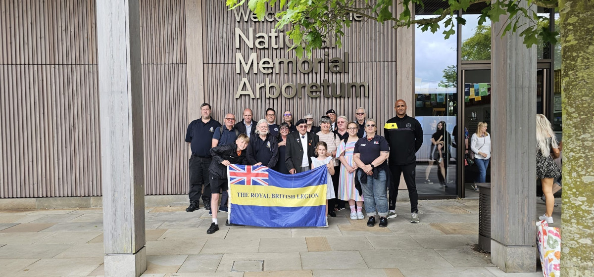 Millwall Community Trust’s Military Veteran Football Programme in partnership with Military Veteran Football Club and Royal British Legion visited the National Memorial Arboretum last Saturday
