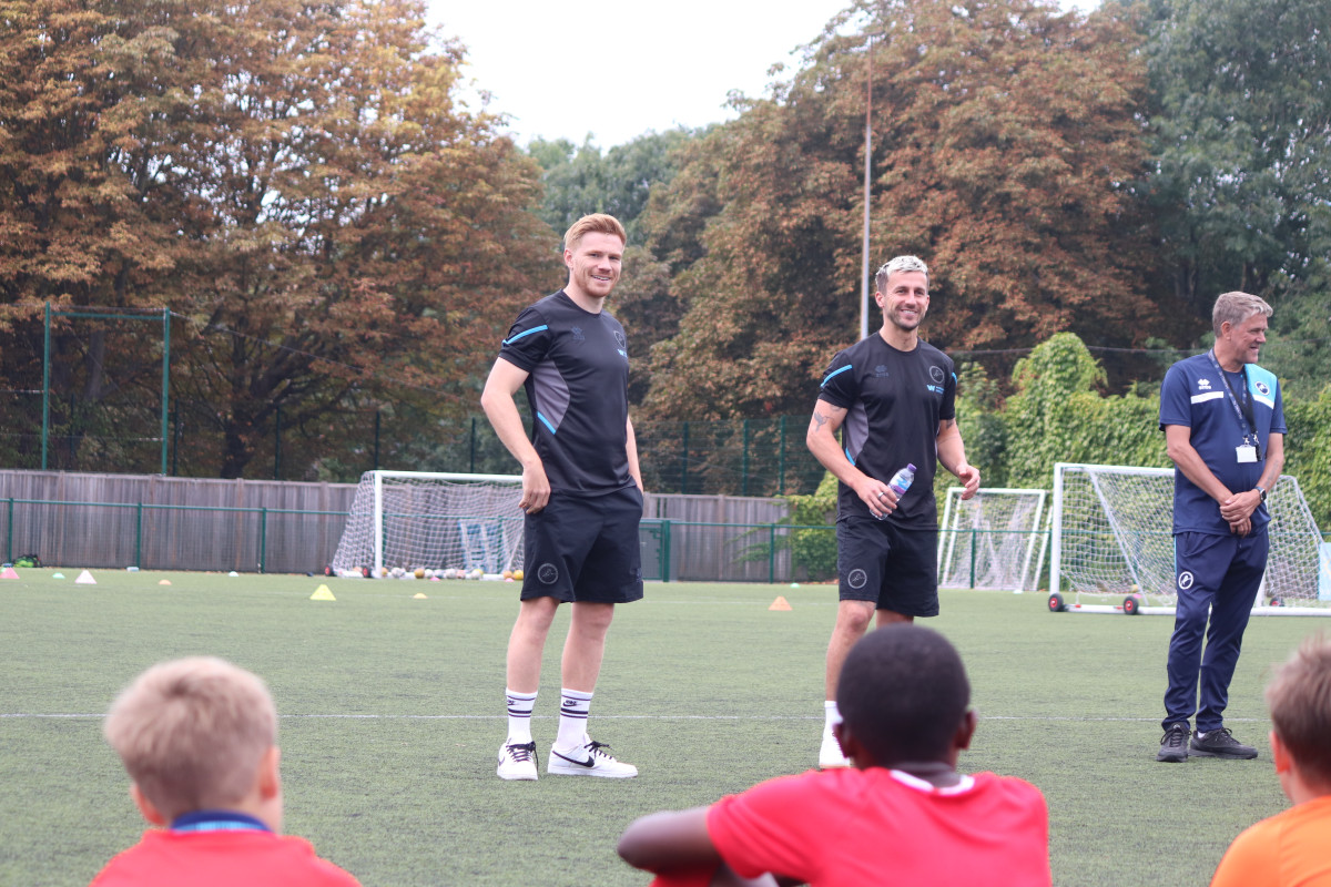 Millwall FC’s first-team player involvement at Millwall Community Trust’s Holiday, Activity and Food (HAF) Camps was featured in the Southwark News over the weekend