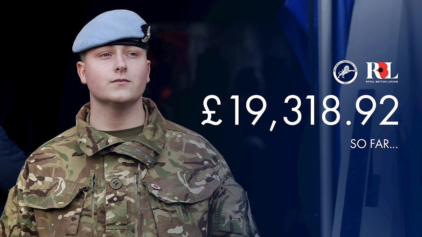 Millwall Community Trust - Millwall fans raise record-breaking amount for Royal British Legion’s Poppy Appeal