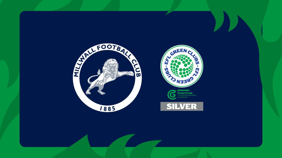 Millwall Football Club receive EFL Green Club Silver Award