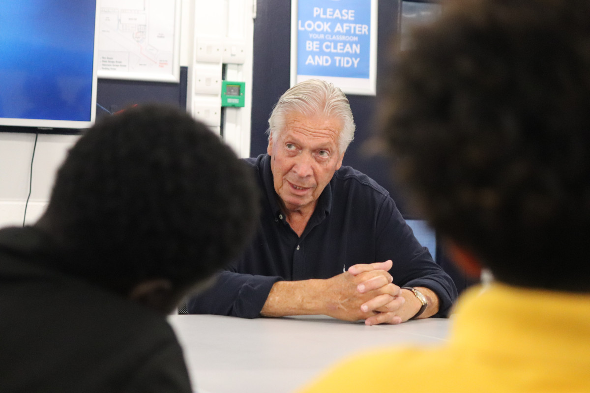 Former Millwall Football Club Goalkeeper Bryan King visited Millwall Community Trust on Wednesday