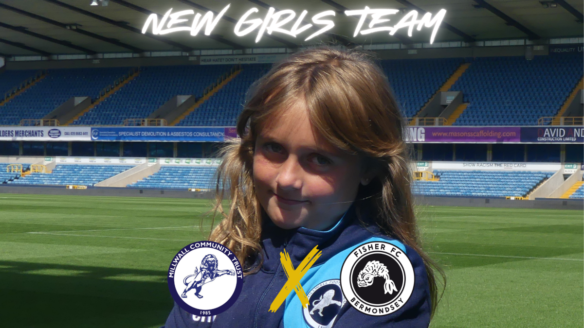 Millwall Community Trust is proud to announce the historic registration of Fisher Youth FC’s first girls football team