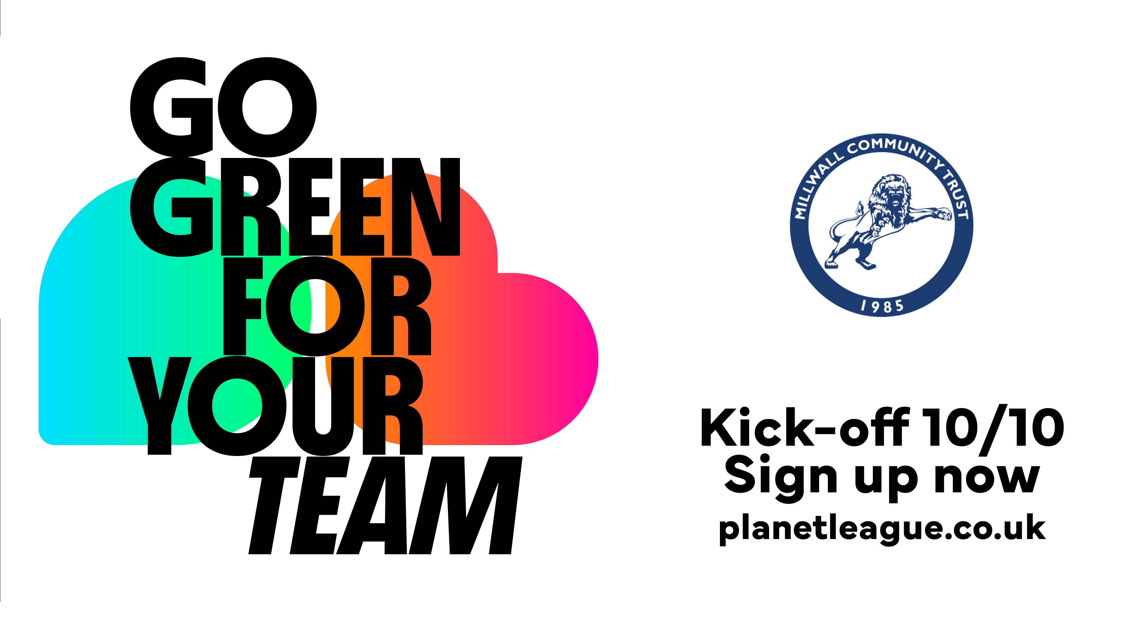 Millwall Community Trust joins over 75 professional clubs to fight against climate change