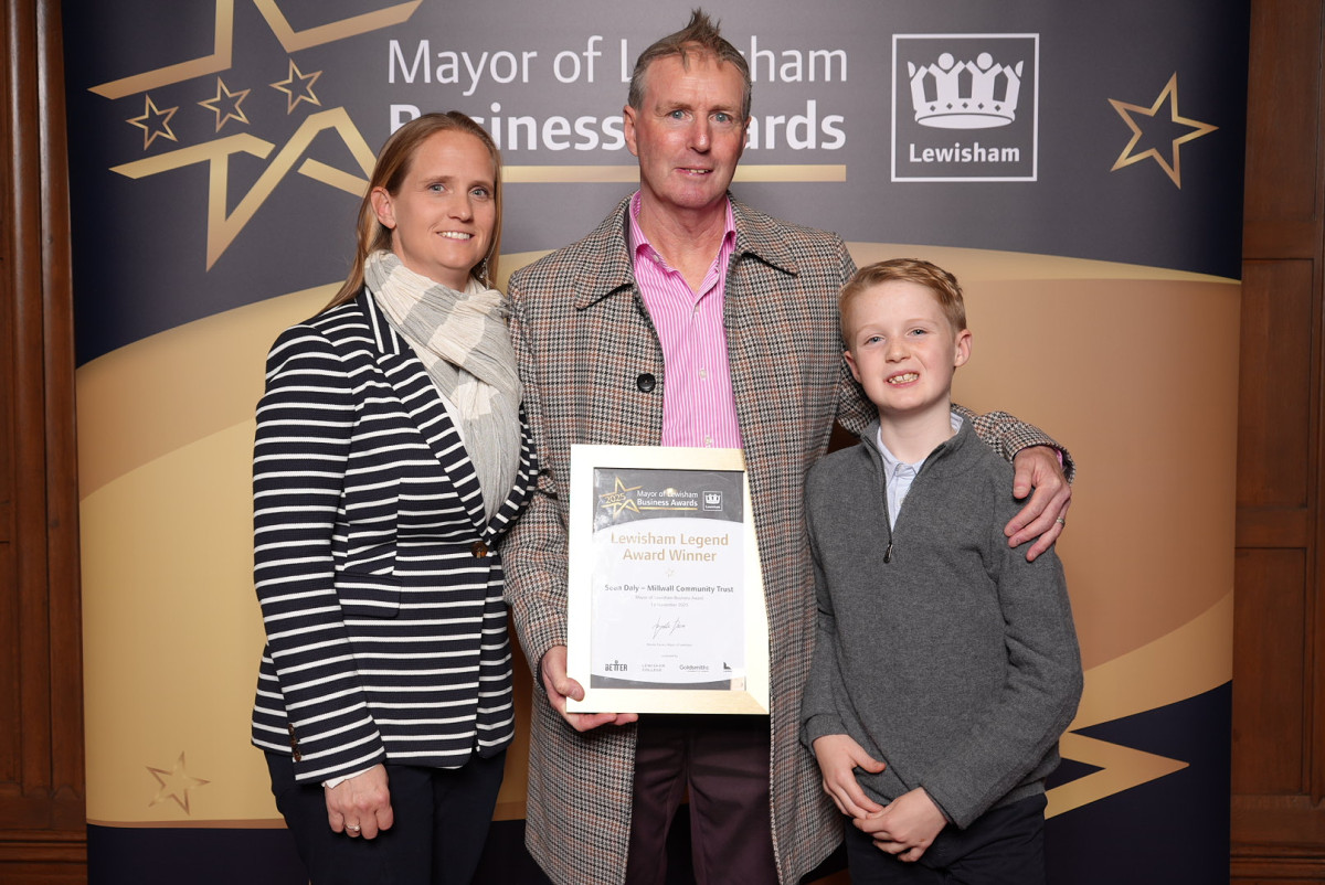 Millwall Community Trust CEO Sean Daly has been awarded the Lewisham Legacy Award Winner 2025