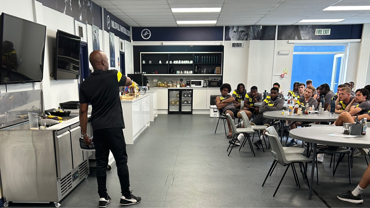 Millwall Football Club and MCT staff deliver workshop on Reporting Abuse and Equality, Diversity and Inclusion (EDI) for Millwall Football Club’s First-Team and U21’s players yesterday morning