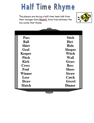Millwall Community Trust - Half Time Rhyme Word Challenge