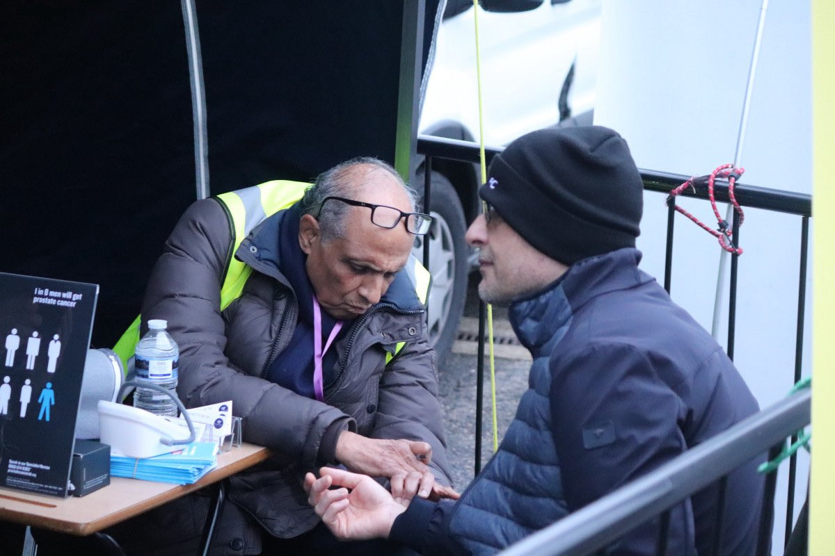 Vaxi Taxi/ Health and Wellbeing Pop Up in attendance prior to this Saturday’s fixture against West Brom