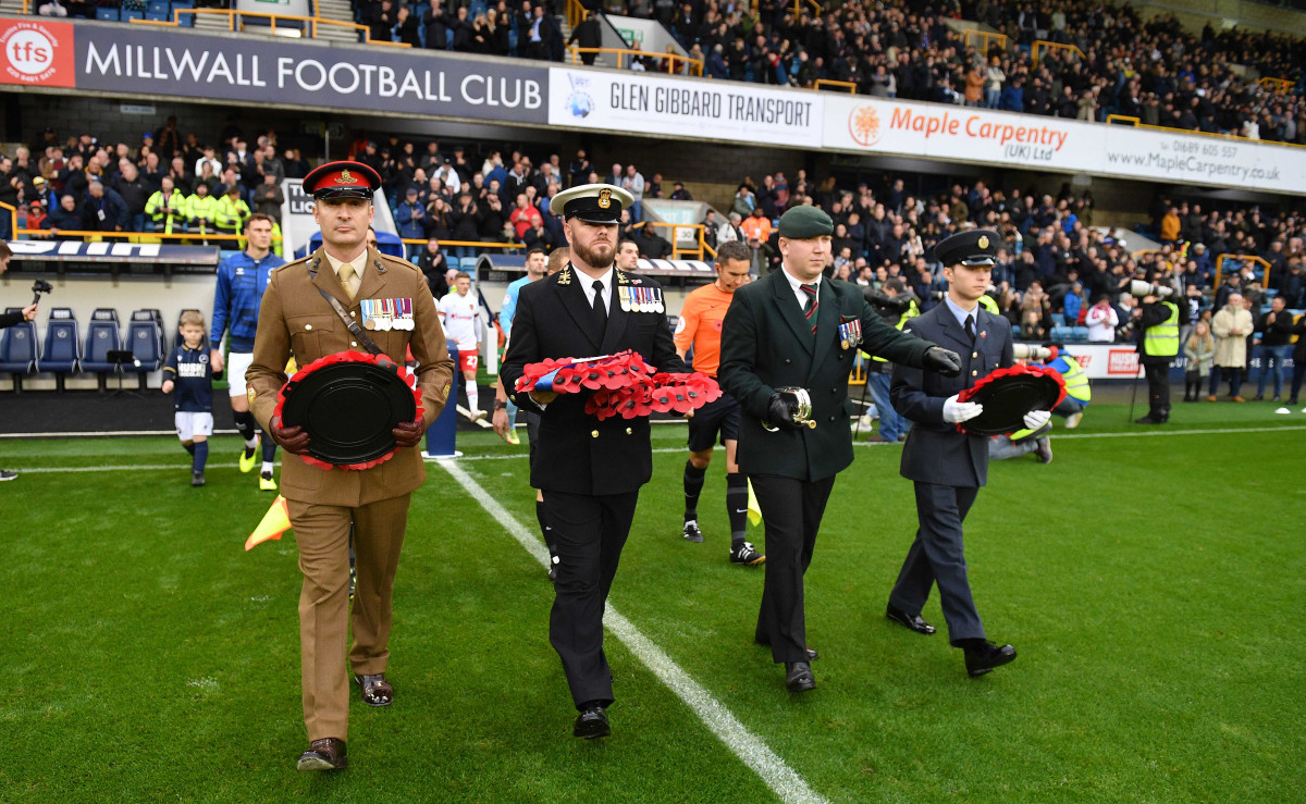 Millwall to mark Remembrance Day v Burnley