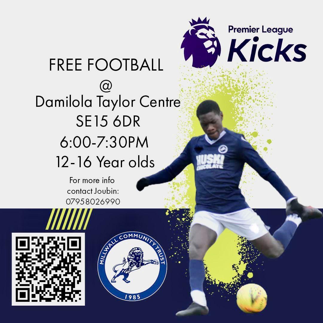 MCT launch new Premier League Kicks session at Damilola Taylor Centre