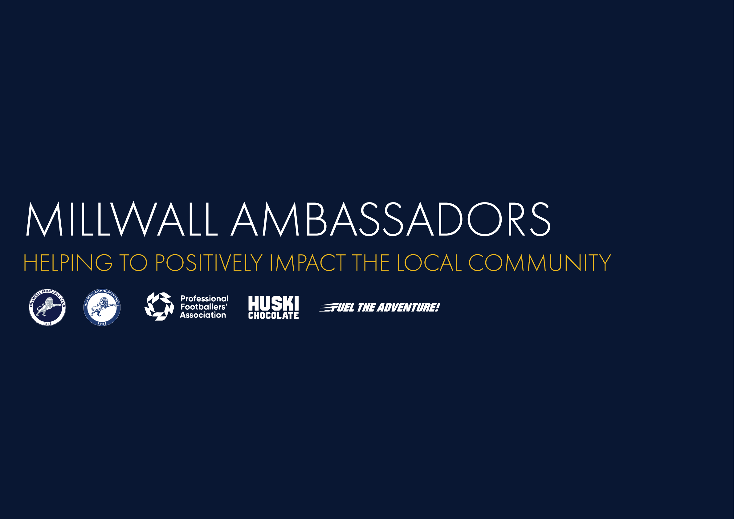 Millwall Community Trust confirms PFA Player Ambassadors 22/23