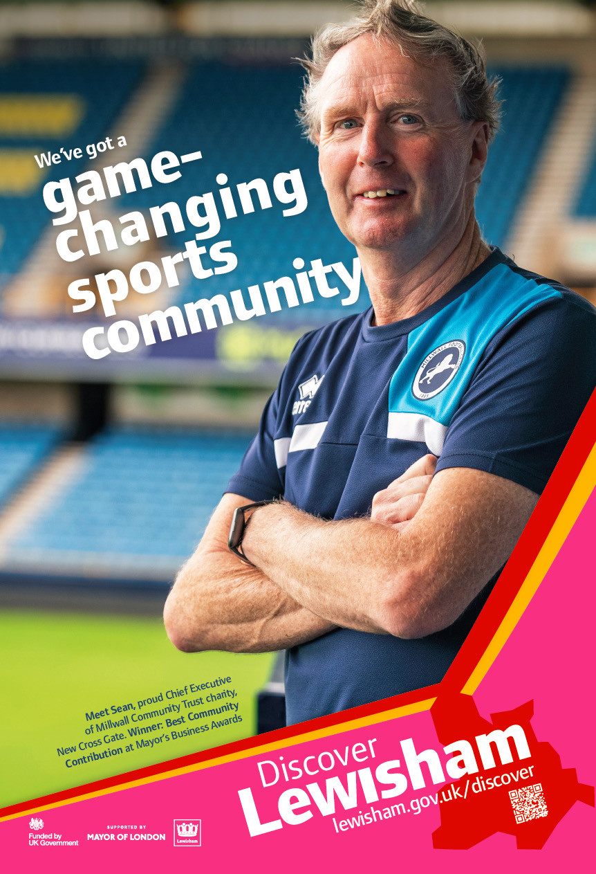 Millwall Community Trust (MCT) have been featured in the 2024 Discover Lewisham campaign