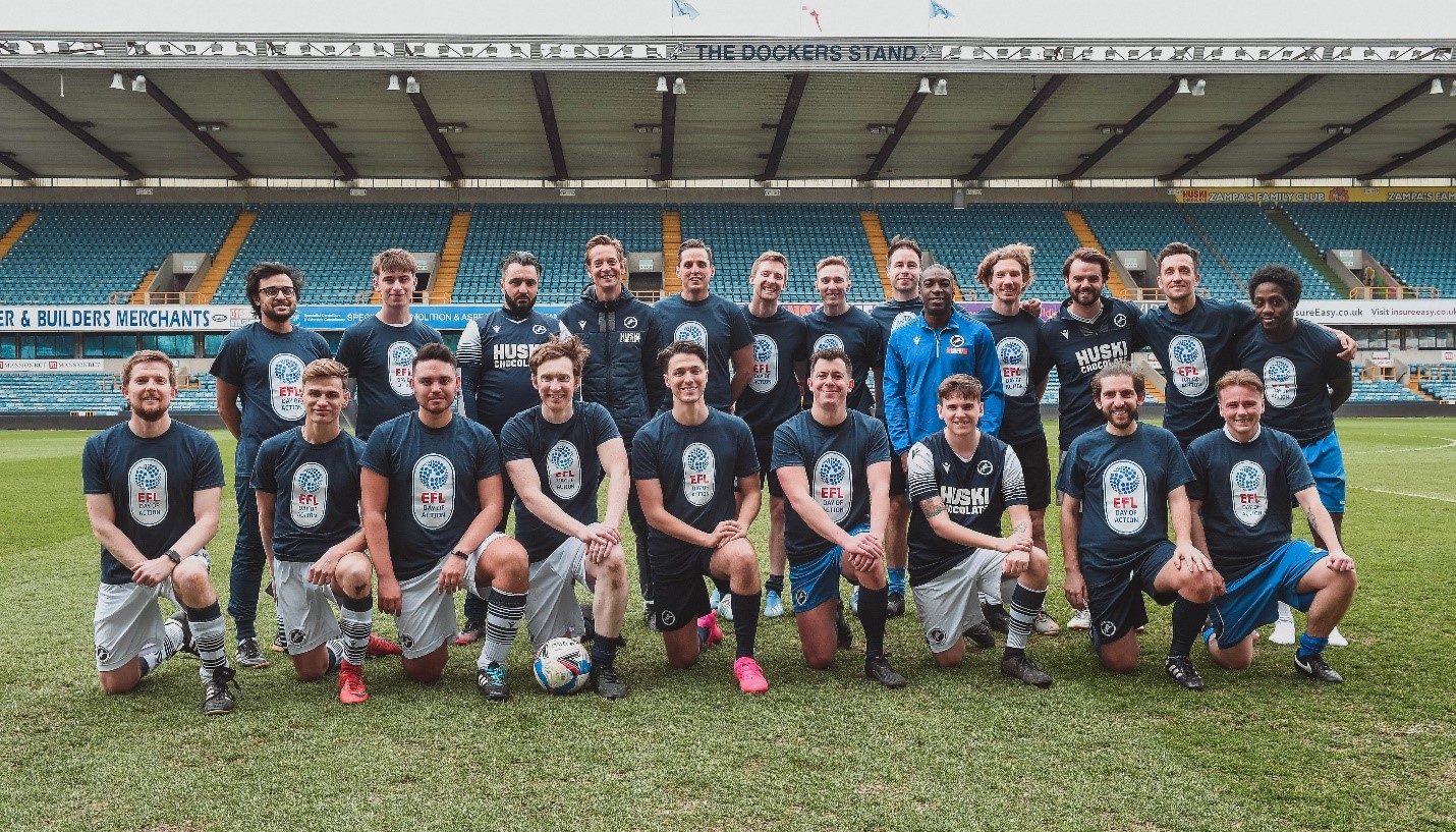 MIllwall Community Trust - EFL Day of Action with Paul Robinson and Millwall Romans FC