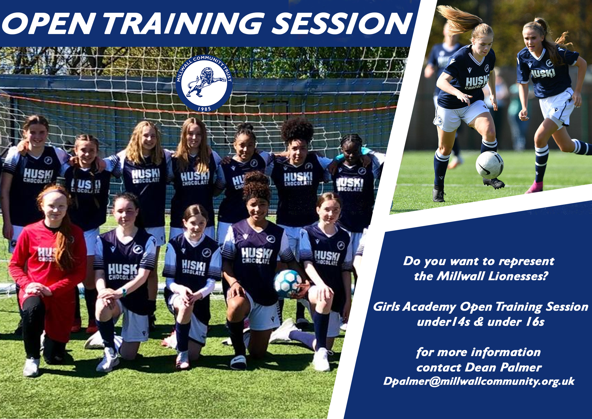 Millwall Community Trust - Girls Open Training Session