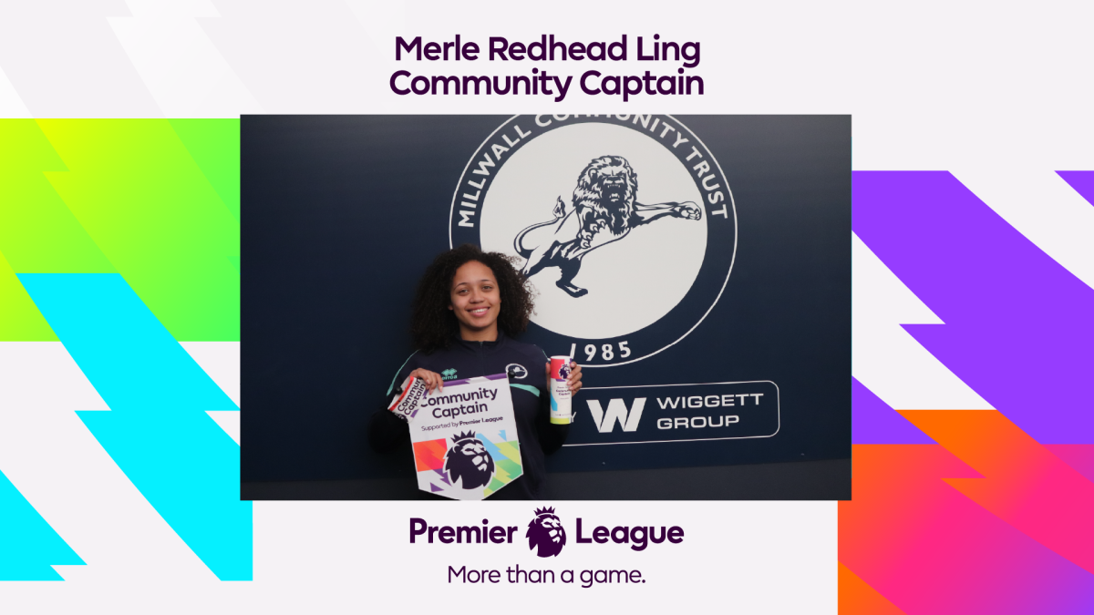 Merle Redhead Ling named Millwall Community Trust’s Premier League Community Captain